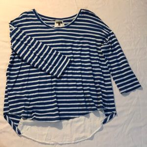 HANNAH EUC Blue Nautical Style Top